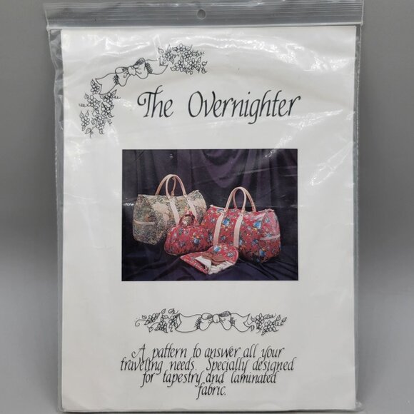 The Overnighter Travel Bag Sewing Pattern Tapestry and Laminated Fabric UNCUT - Picture 1 of 7